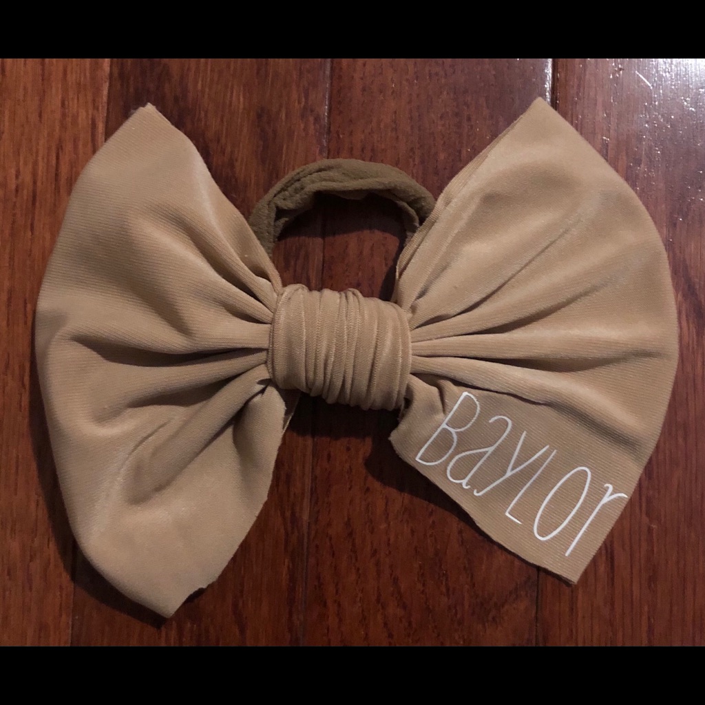 Personalized Baby Headband Lycra Nylon Knit